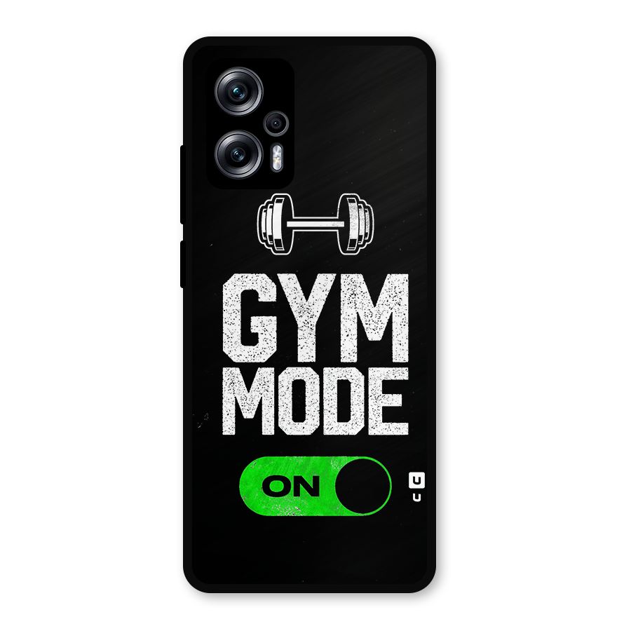 Gym Mode On Metal Back Case for Redmi K50i