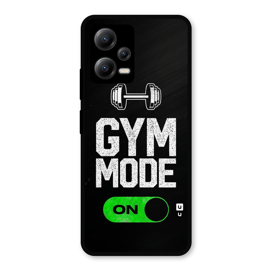 Gym Mode On Metal Back Case for Redmi Note 12 5G