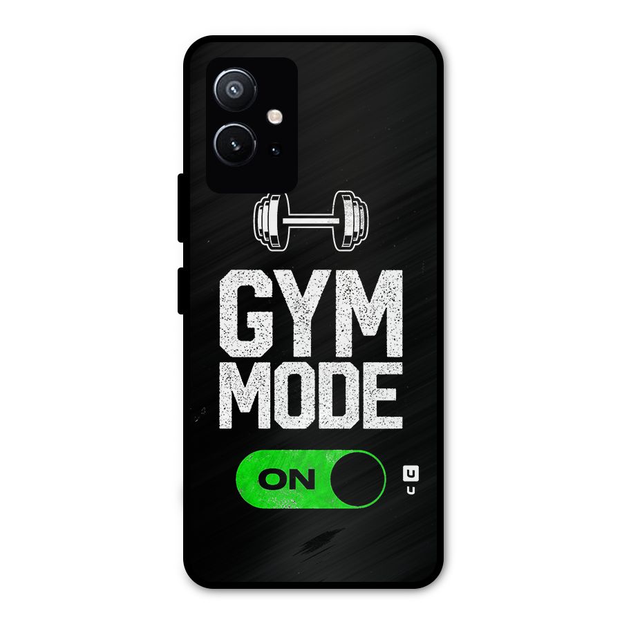 Gym Mode On Metal Back Case for Vivo T1 5G