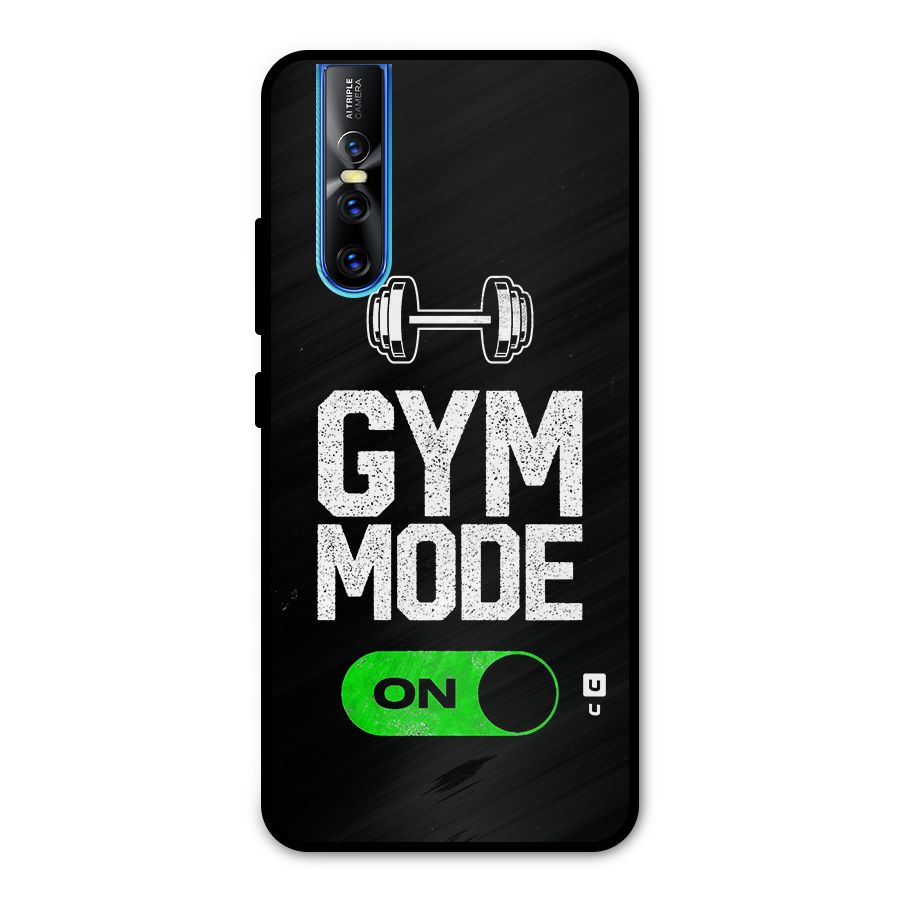 Gym Mode On Metal Back Case for Vivo V15 Pro