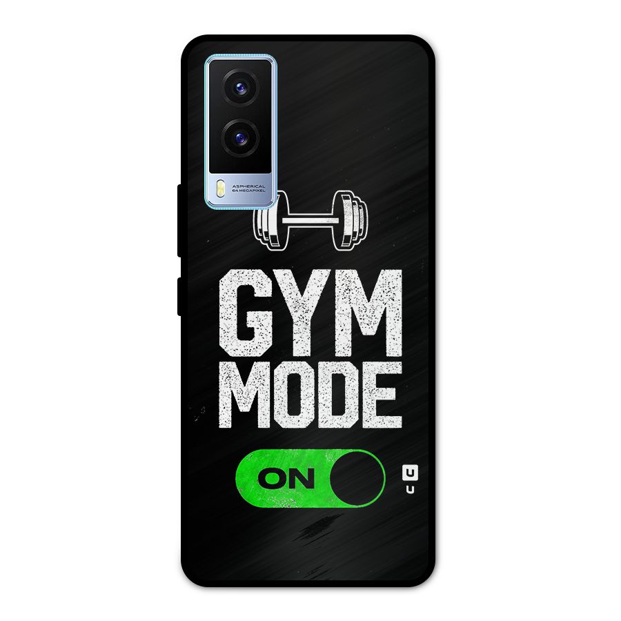Gym Mode On Metal Back Case for Vivo V21e 5G