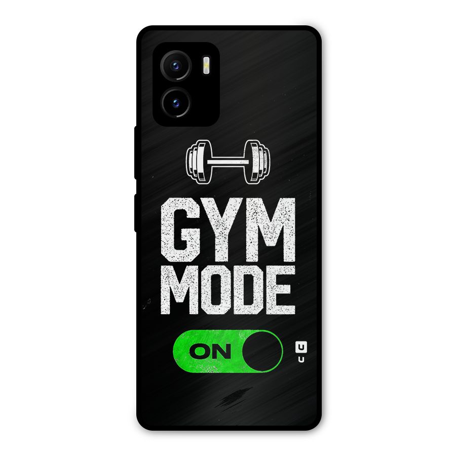 Gym Mode On Metal Back Case for Vivo Y15s