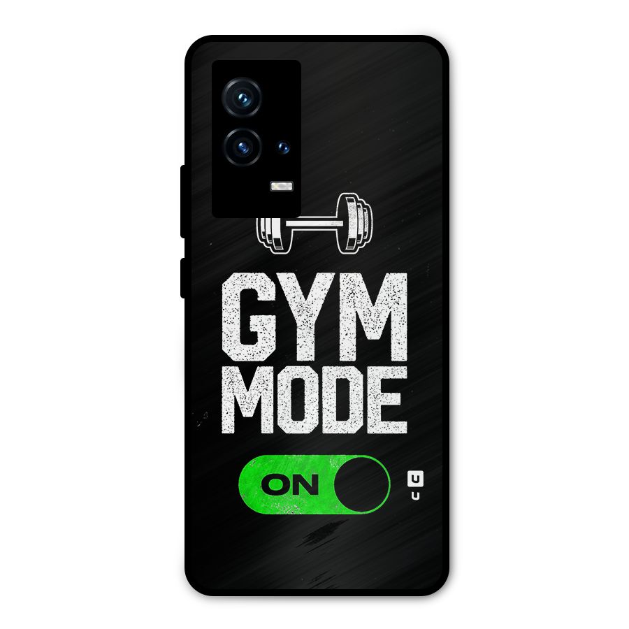 Gym Mode On Metal Back Case for iQOO 9 5G