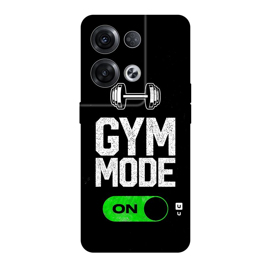 Gym Mode On Original Polycarbonate Back Case for Oppo Reno8 Pro 5G