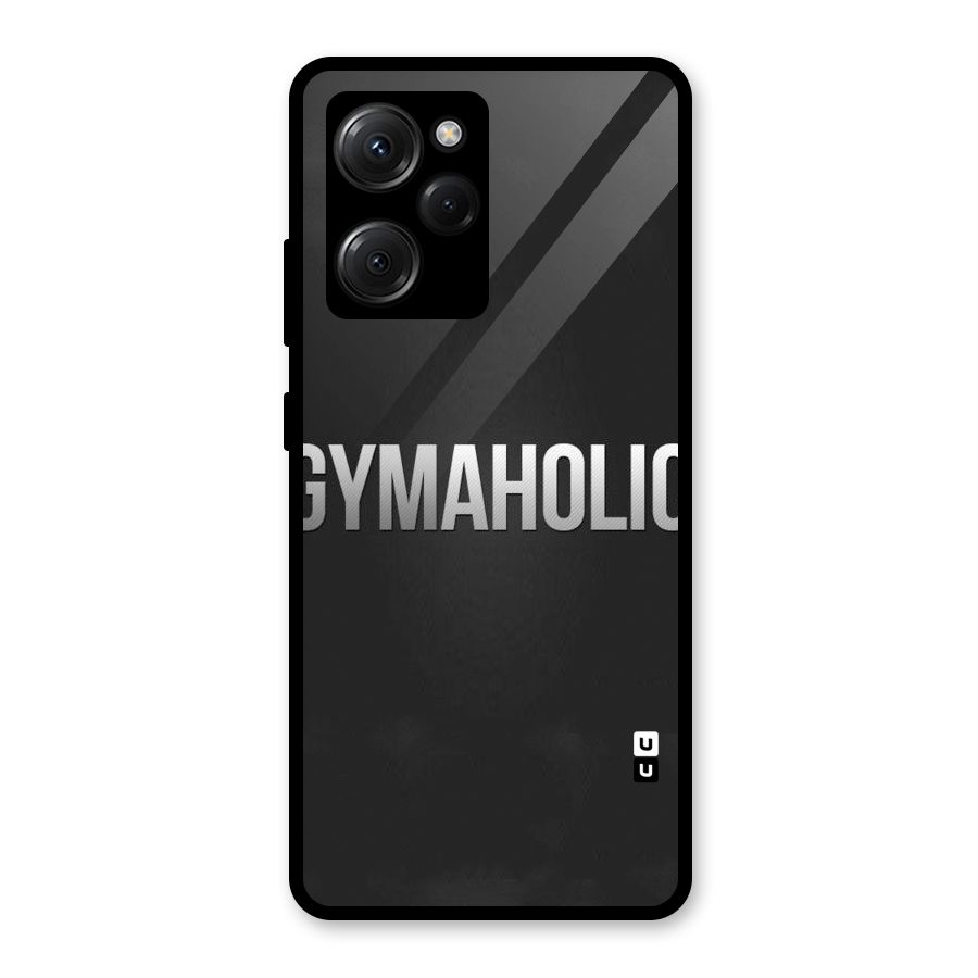 Gymaholic Glass Back Case for Poco X5 Pro