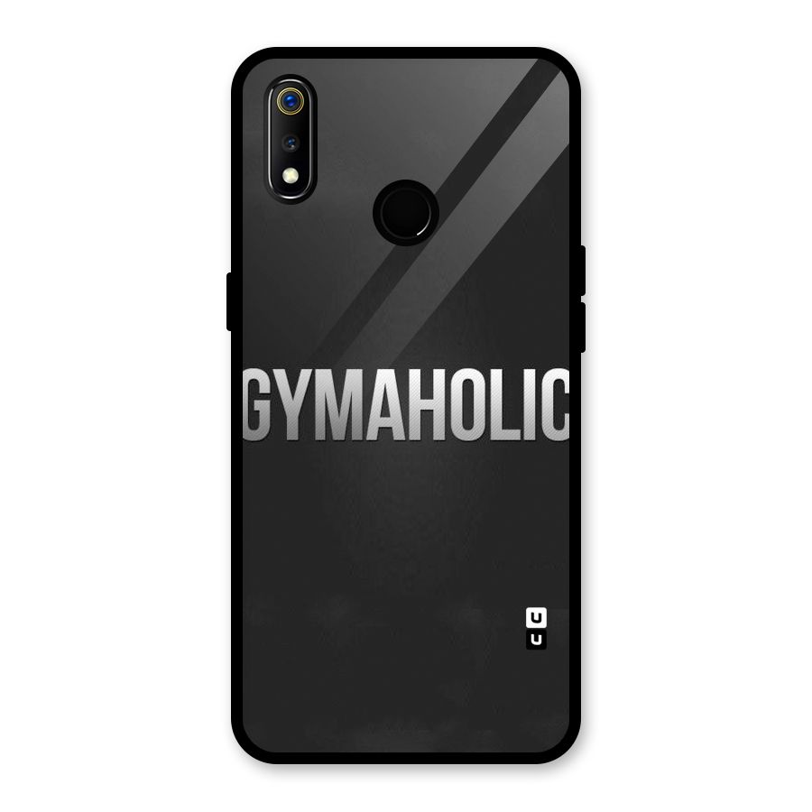 Gymaholic Glass Back Case for Realme 3