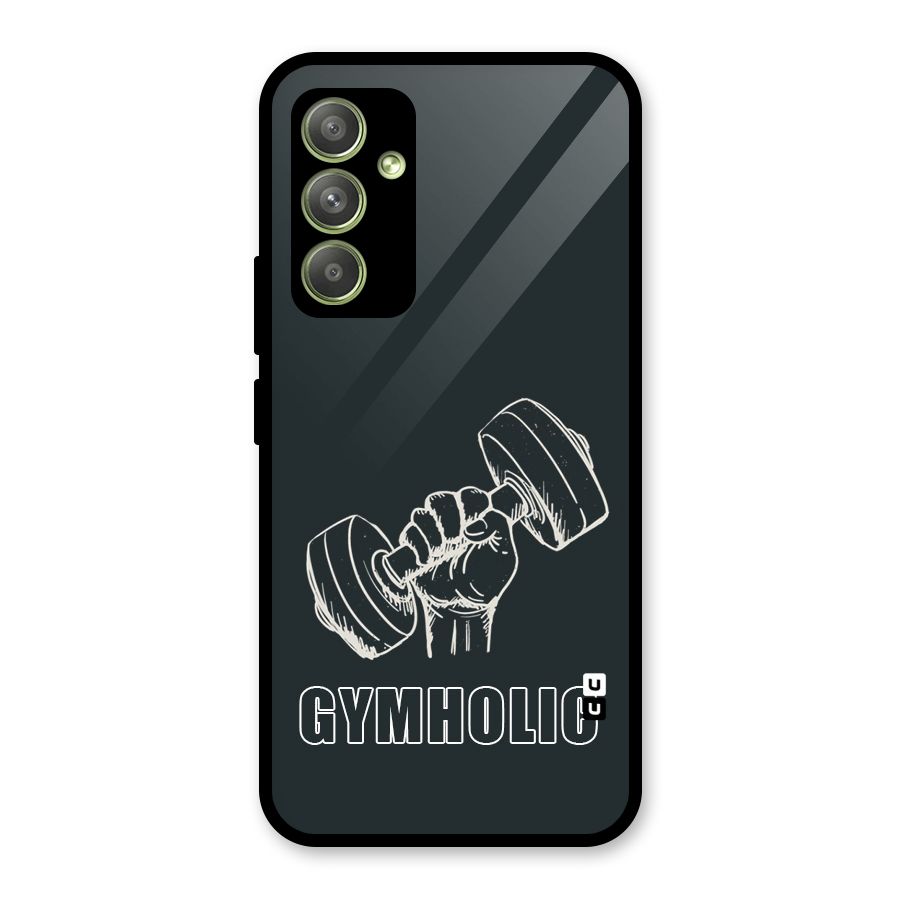 Gymholic Design Glass Back Case for Galaxy A54