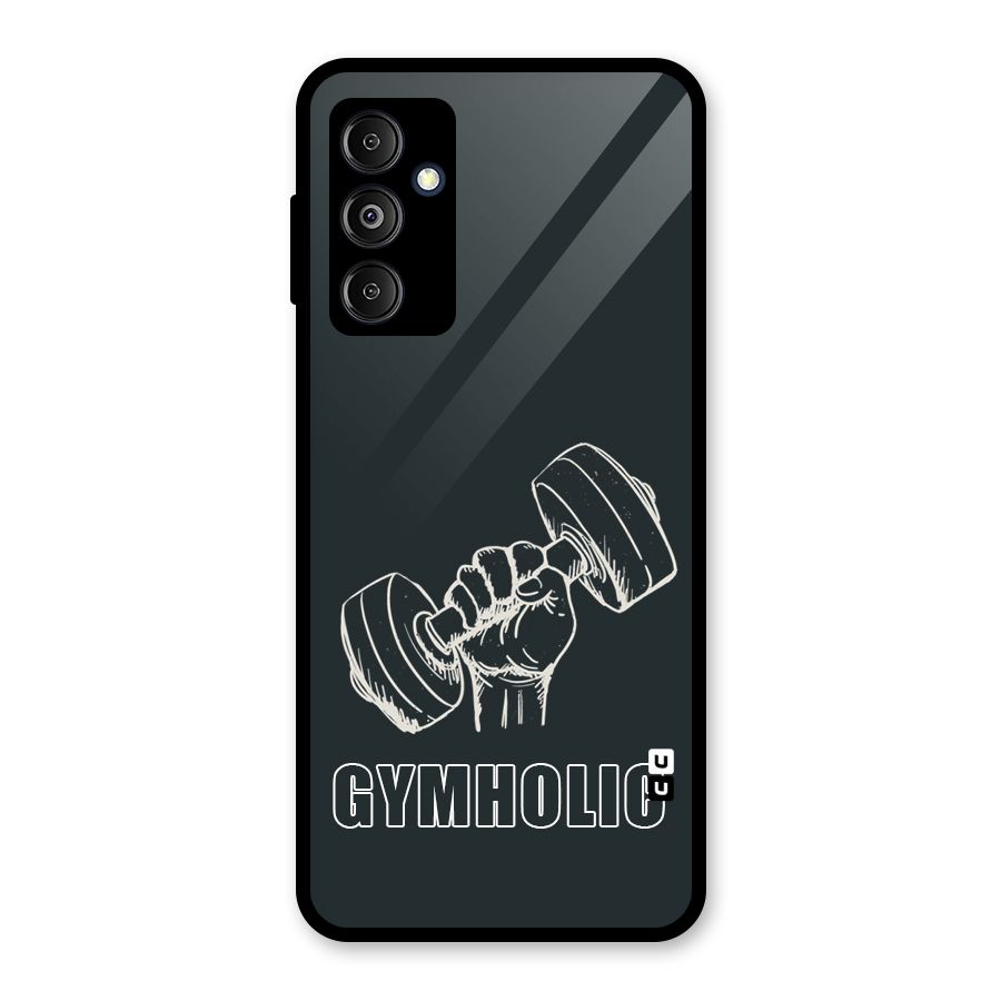 Gymholic Design Glass Back Case for Galaxy M14 5G