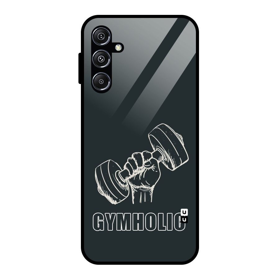 Gymholic Design Glass Back Case for Galaxy M34 5G