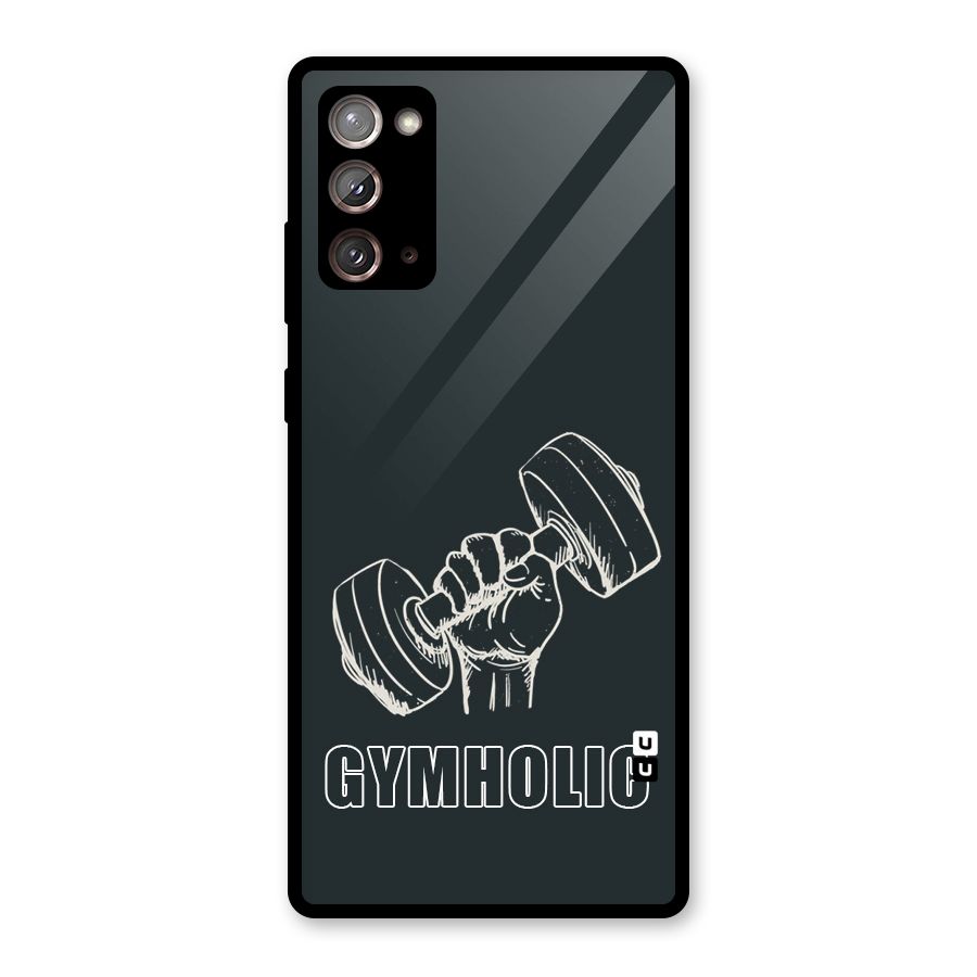 Gymholic Design Glass Back Case for Galaxy Note 20