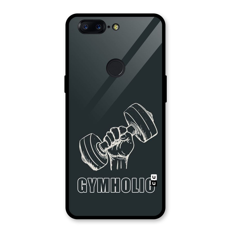 Gymholic Design Glass Back Case for OnePlus 5T