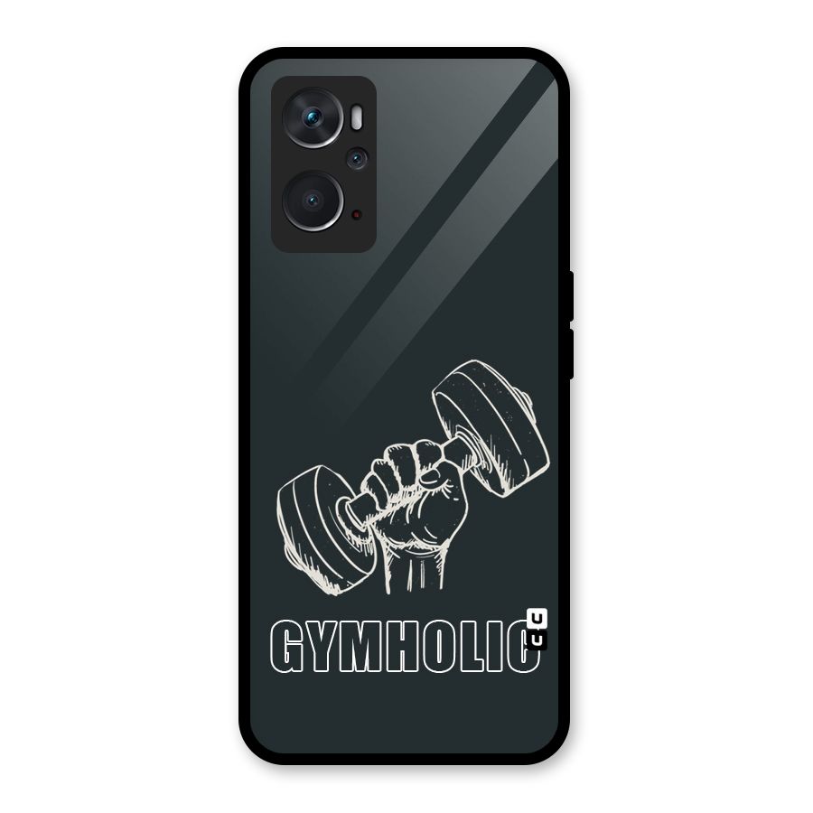 Gymholic Design Glass Back Case for Oppo K10 4G