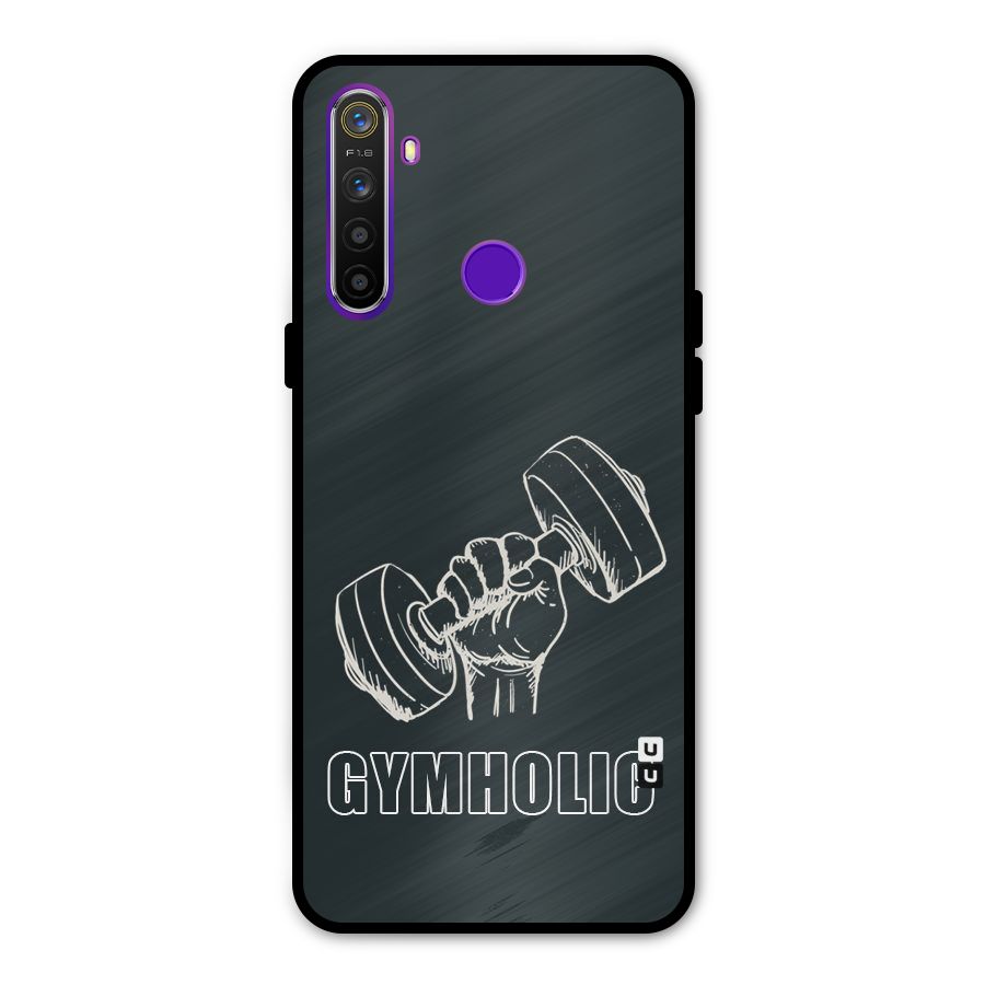 Gymholic Design Glass Back Case for Realme 5s