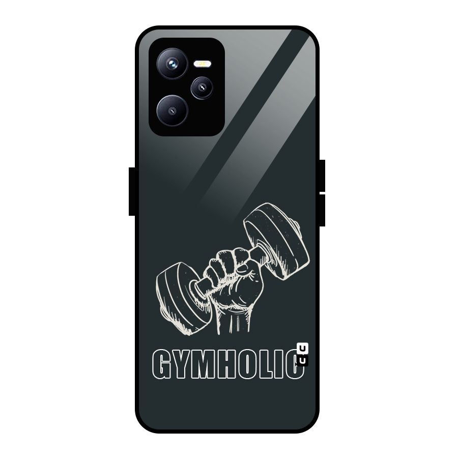 Gymholic Design Glass Back Case for Realme C35