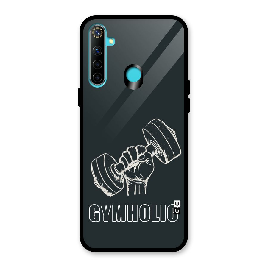 Gymholic Design Glass Back Case for Realme Narzo 10