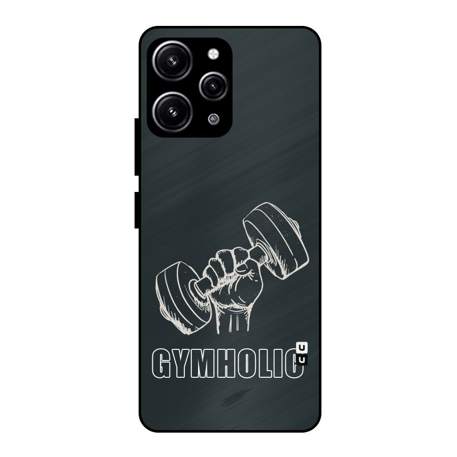 Gymholic Design Glass Back Case for Redmi 12 4G