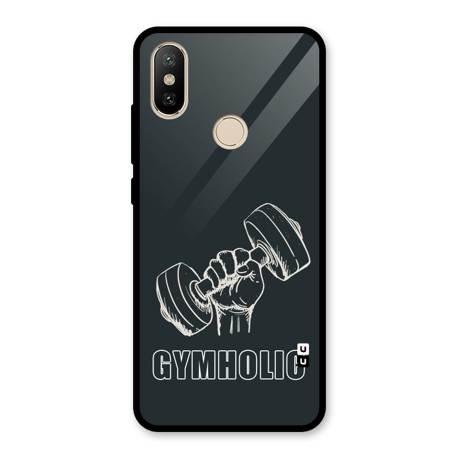 Gymholic Design Glass Back Case for Redmi A2