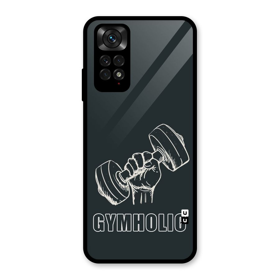 Gymholic Design Glass Back Case for Redmi Note 11S