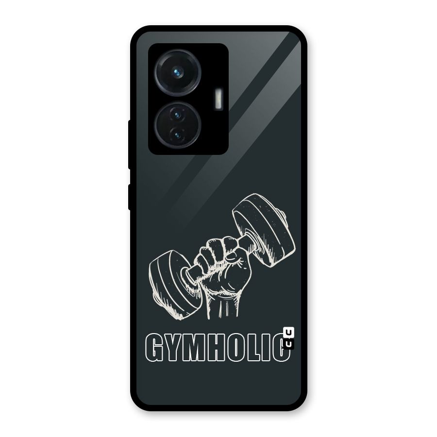 Gymholic Design Glass Back Case for Vivo T1 44W