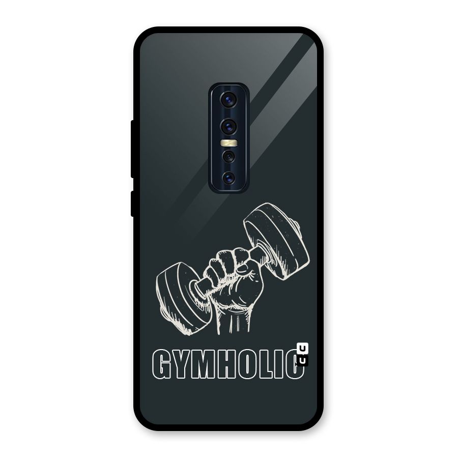Gymholic Design Glass Back Case for Vivo V17 Pro