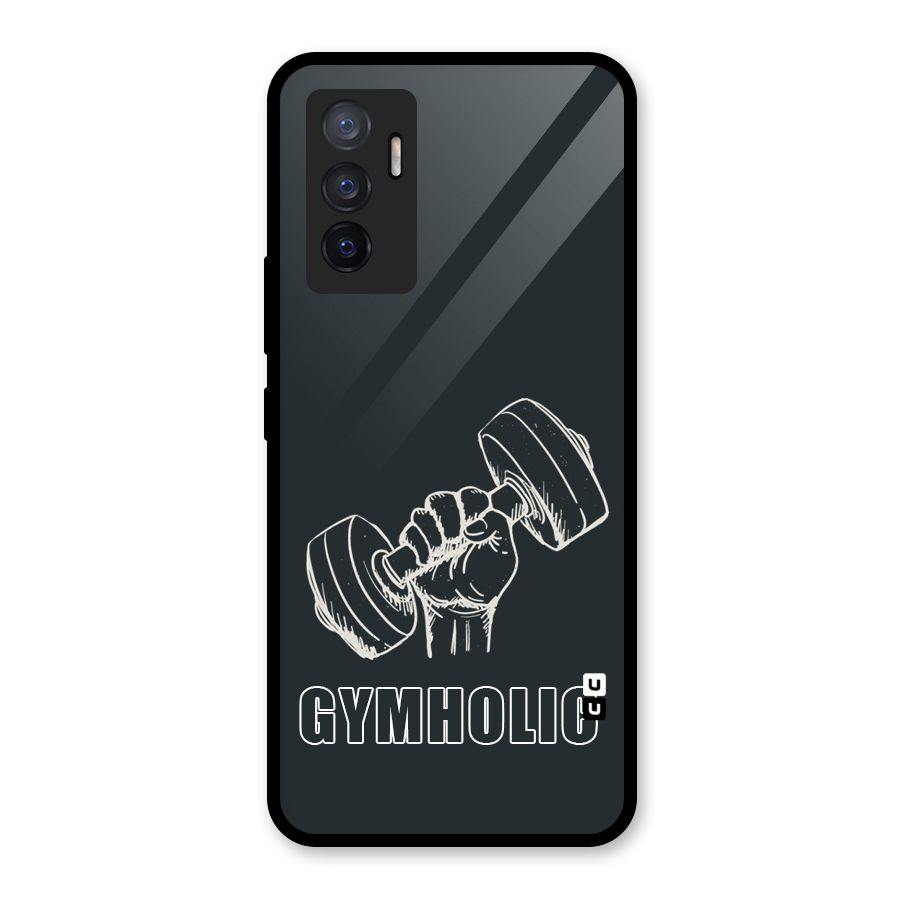 Gymholic Design Glass Back Case for Vivo V23e
