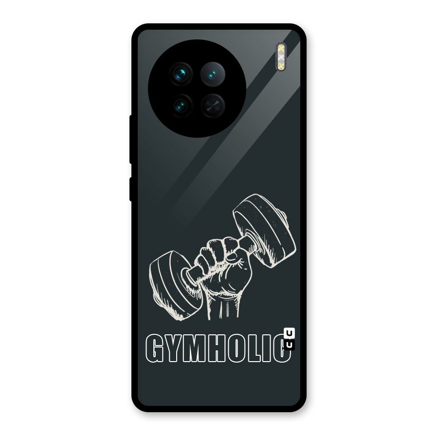 Gymholic Design Glass Back Case for Vivo X90