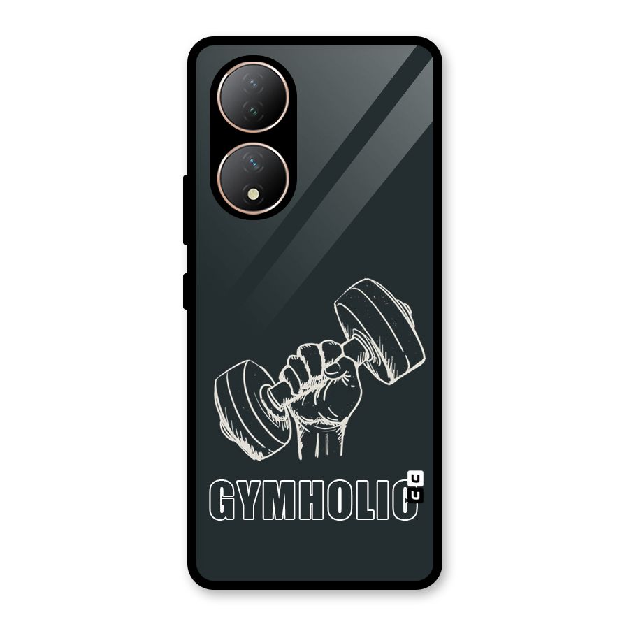 Gymholic Design Glass Back Case for Vivo Y100