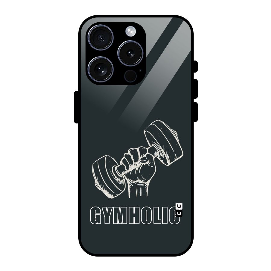 Gymholic Design Glass Back Case for iPhone 15 Pro