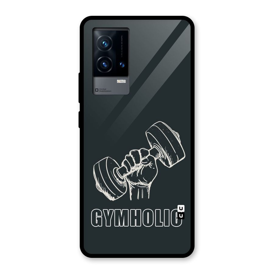Gymholic Design Glass Back Case for iQOO 9 5G