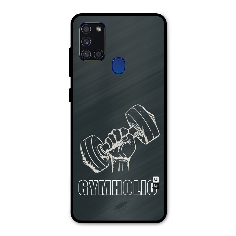 Gymholic Design Metal Back Case for Galaxy A21s