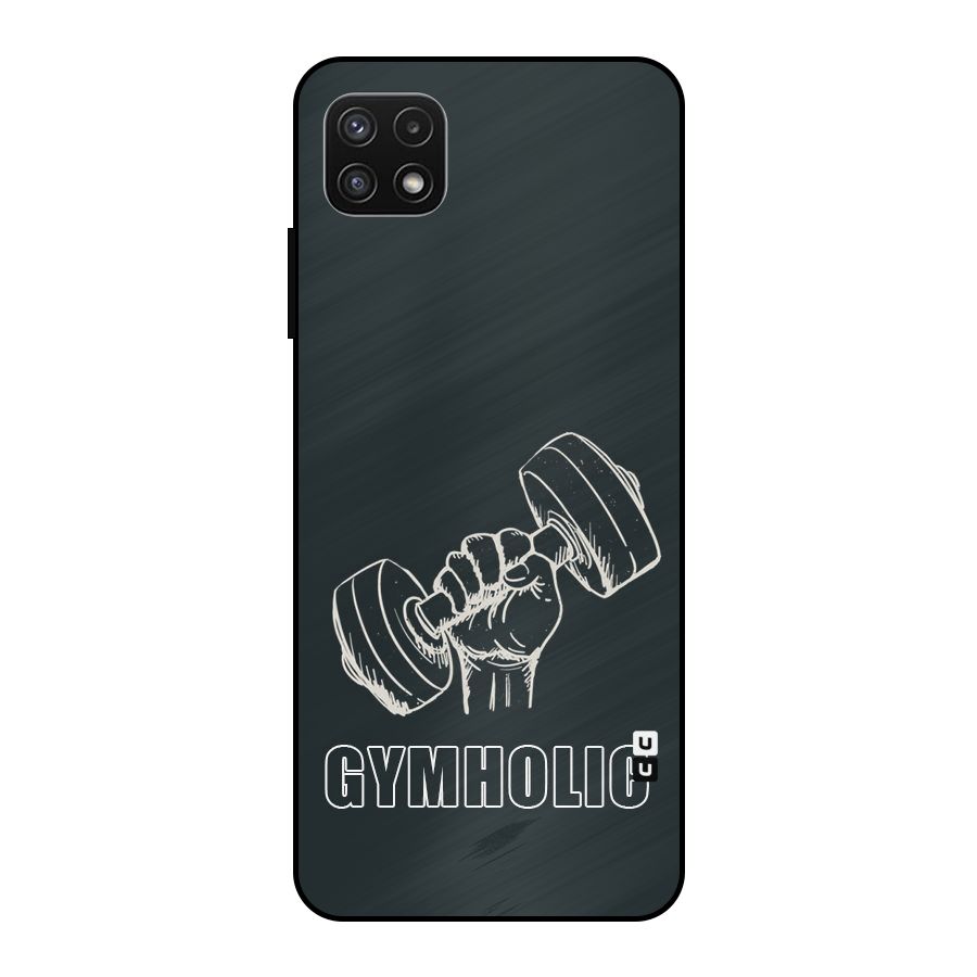 Gymholic Design Metal Back Case for Galaxy A22 5G