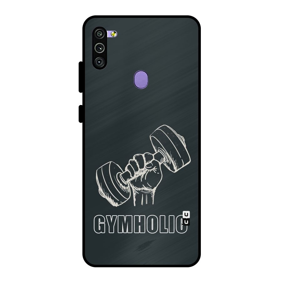 Gymholic Design Metal Back Case for Galaxy M11