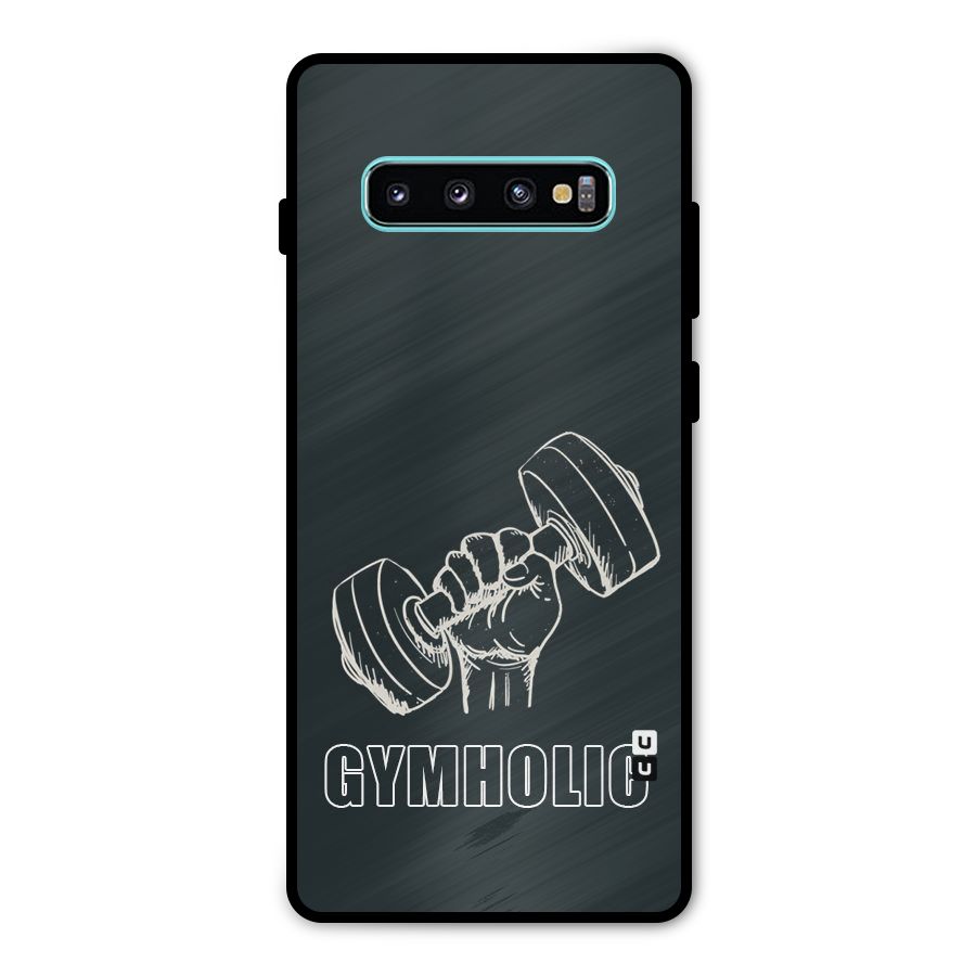 Gymholic Design Metal Back Case for Galaxy S10 Plus