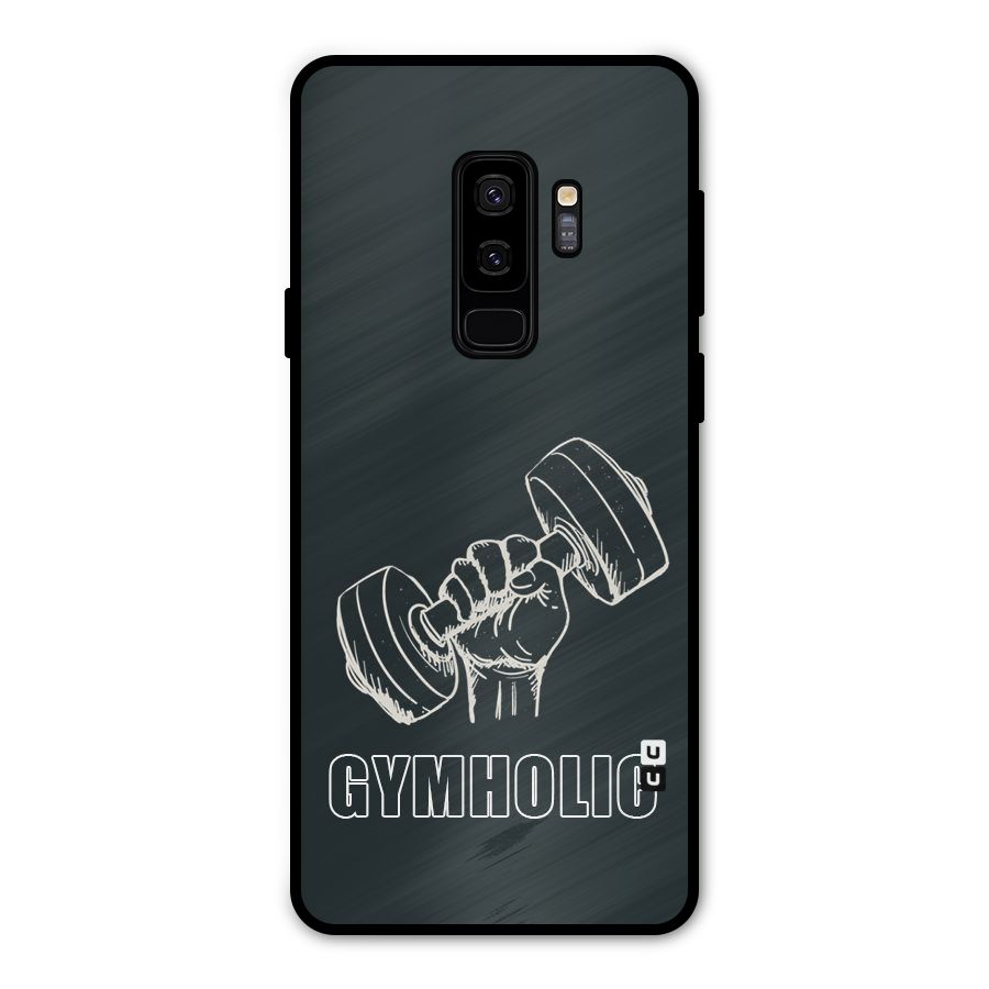 Gymholic Design Metal Back Case for Galaxy S9 Plus