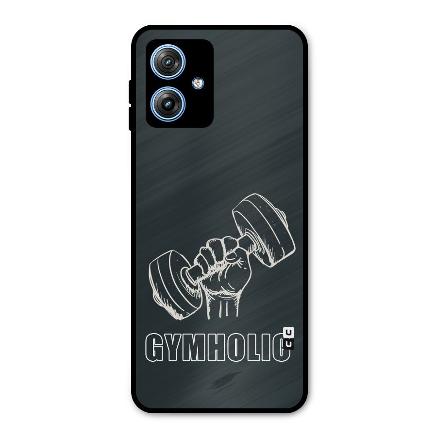 Gymholic Design Metal Back Case for Moto G54
