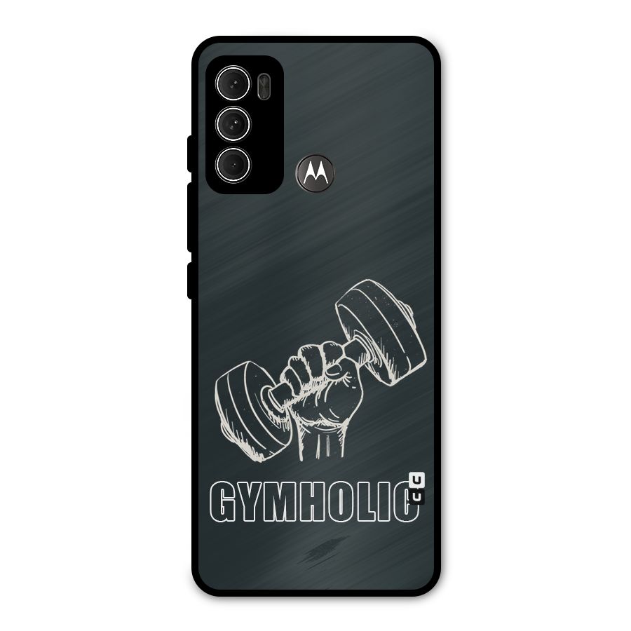 Gymholic Design Metal Back Case for Moto G60