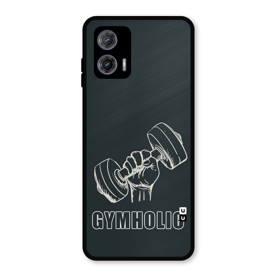 Gymholic Design Metal Back Case for Moto G73