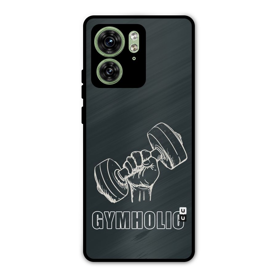 Gymholic Design Metal Back Case for Motorola Edge 40 5G