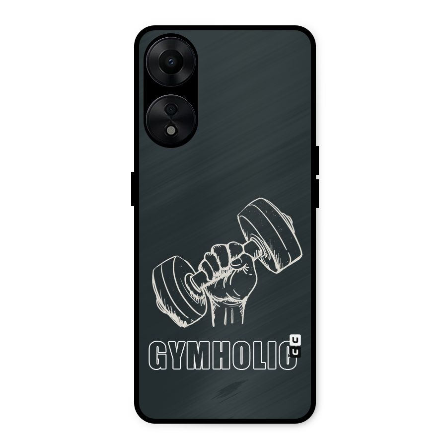 Gymholic Design Metal Back Case for Oppo A78 5G