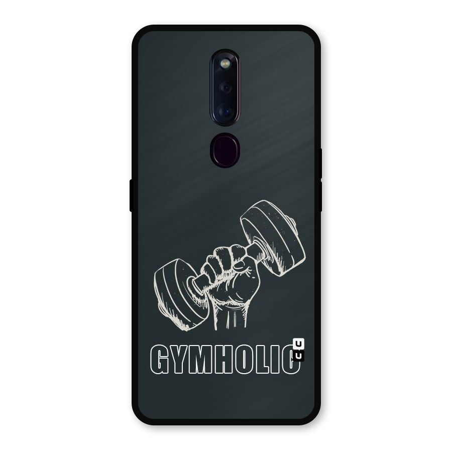Gymholic Design Metal Back Case for Oppo F11 Pro