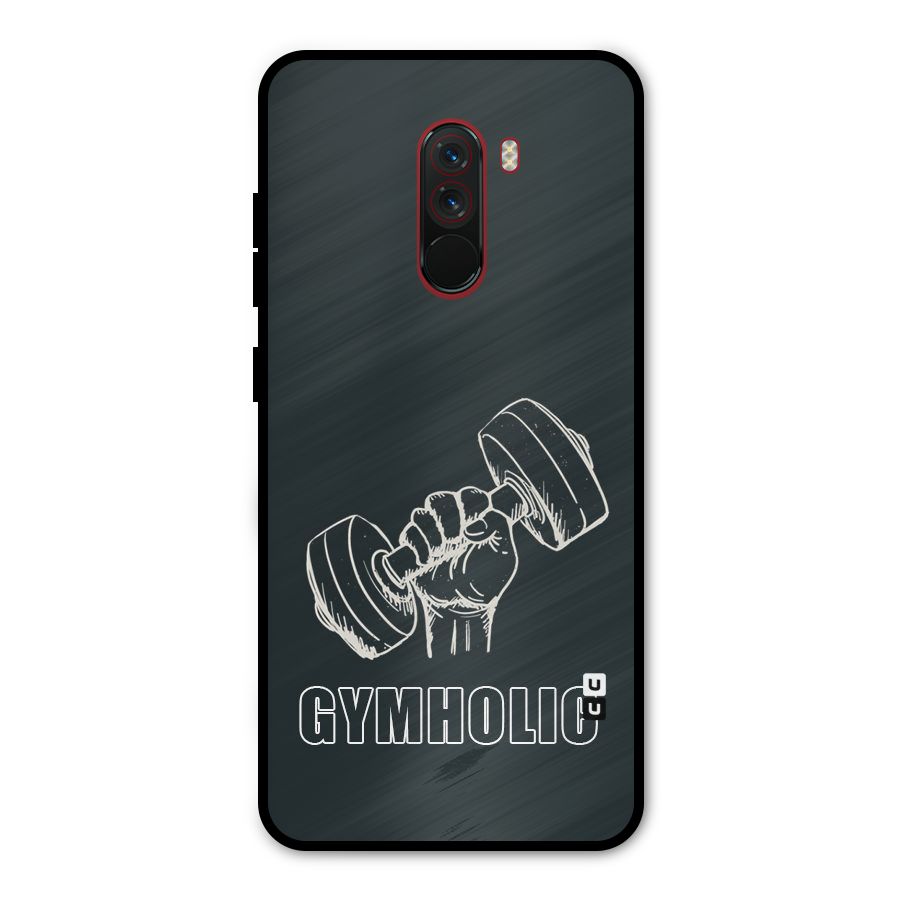 Gymholic Design Metal Back Case for Poco F1