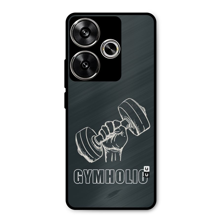 Gymholic Design Metal Back Case for Poco F6