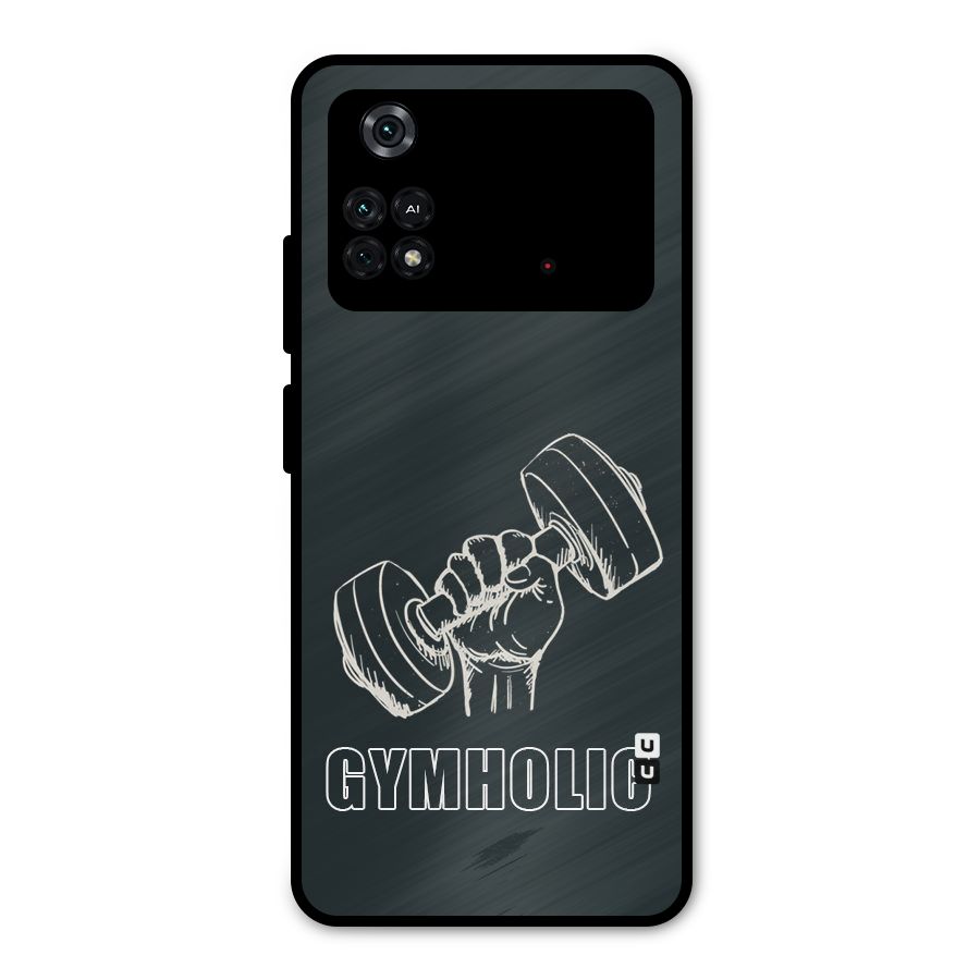 Gymholic Design Metal Back Case for Poco M4 Pro 4G