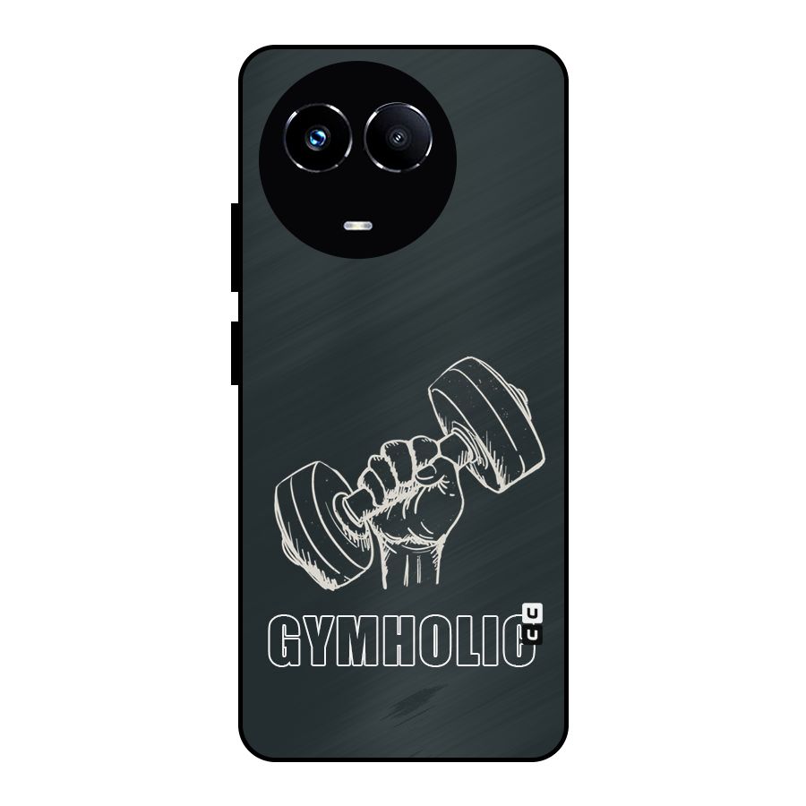 Gymholic Design Metal Back Case for Realme 11X