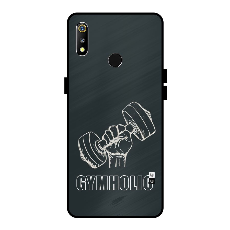 Gymholic Design Metal Back Case for Realme 3i