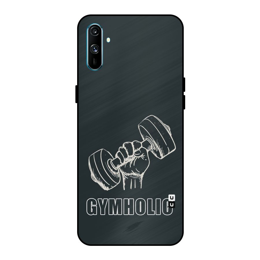 Gymholic Design Metal Back Case for Realme C3