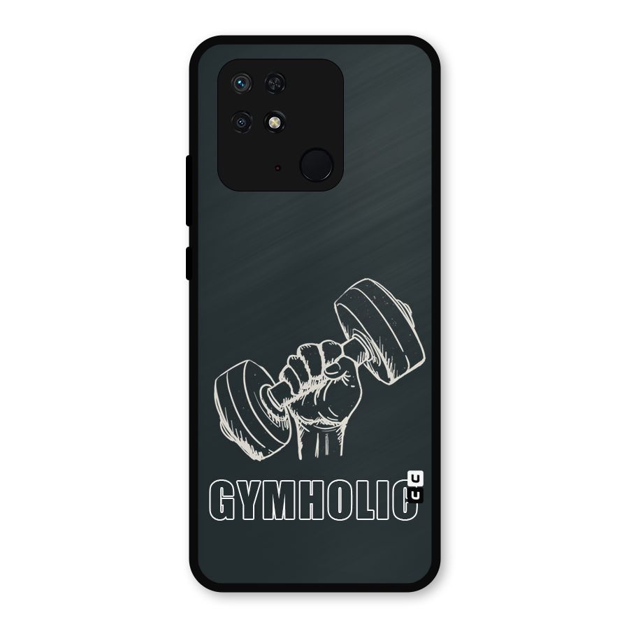 Gymholic Design Metal Back Case for Redmi 10