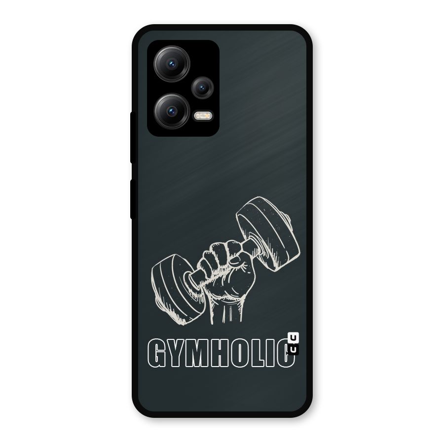 Gymholic Design Metal Back Case for Redmi Note 12 5G