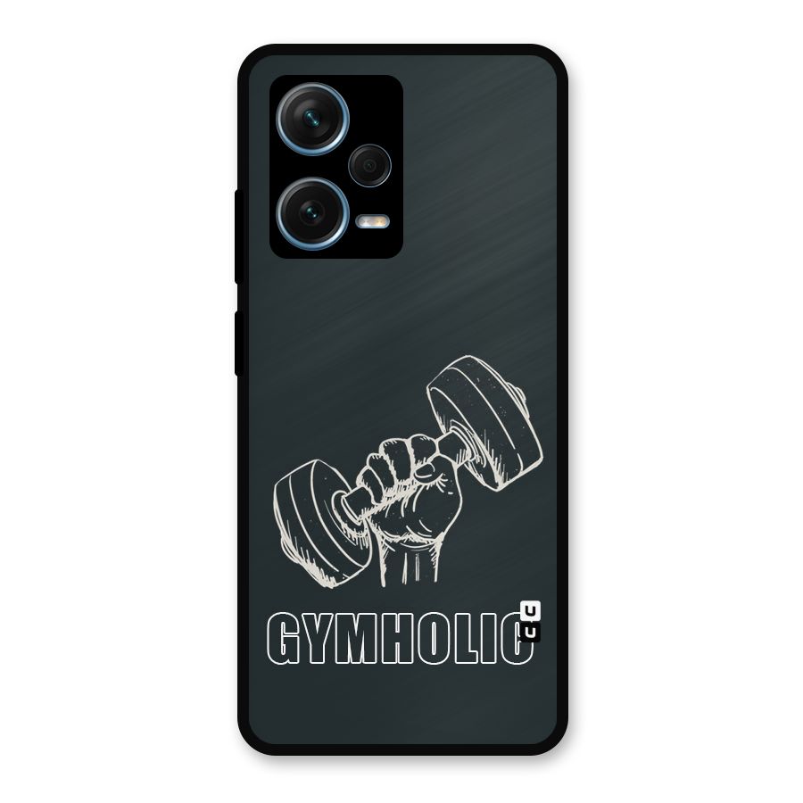 Gymholic Design Metal Back Case for Redmi Note 12 Pro Plus 5G