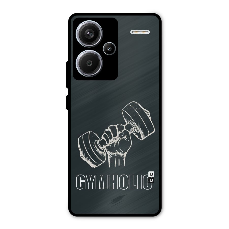 Gymholic Design Metal Back Case for Redmi Note 13 Pro Plus